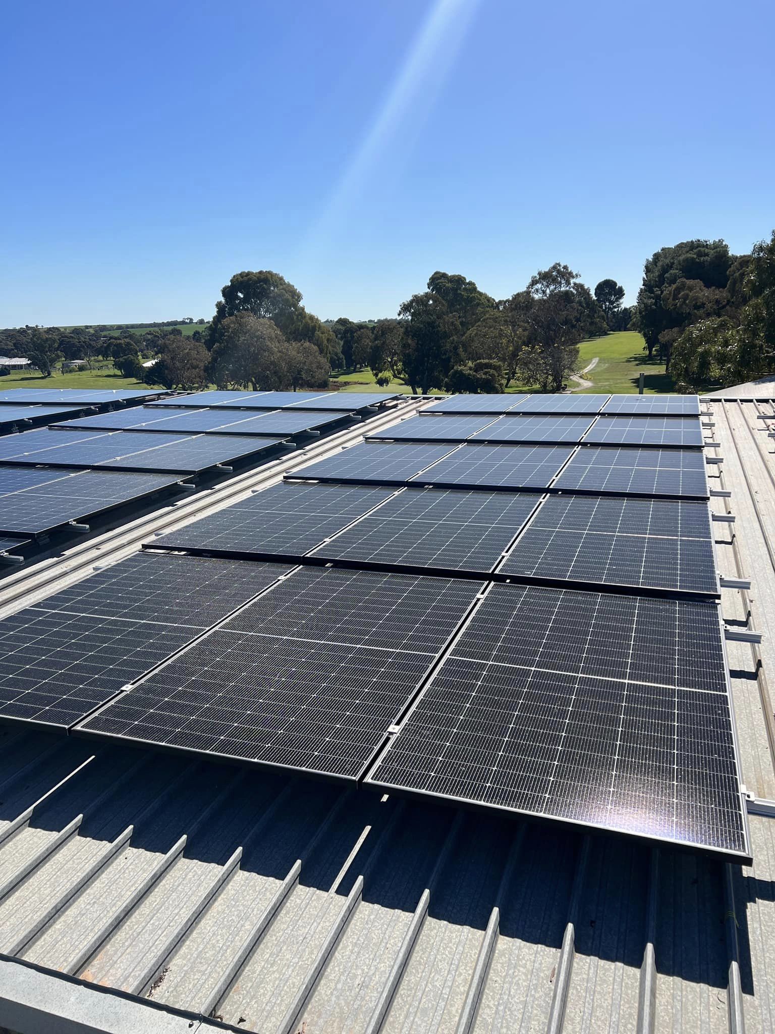 Sandy Creek Golf Club Solar Panel Install near Sandy Creek