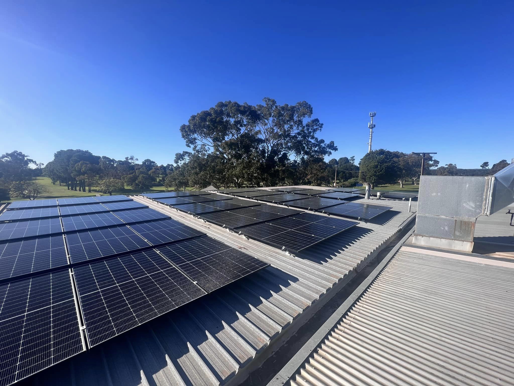 Sandy Creek Golf Club Solar Panel Install near Sandy Creek
